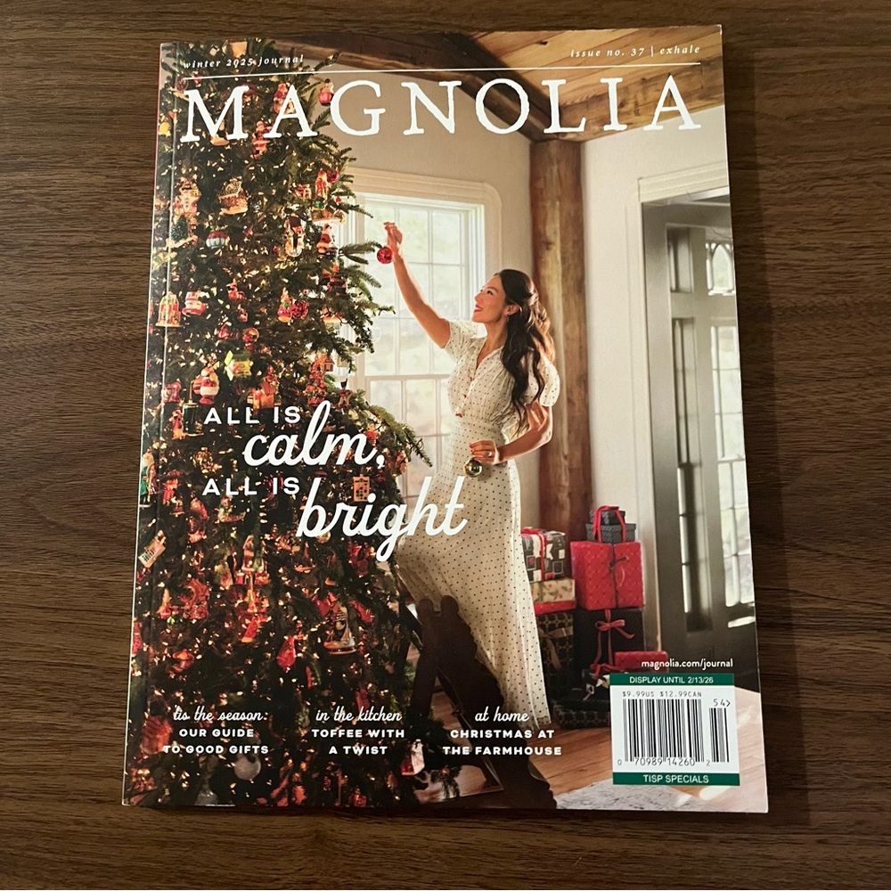 Magnolia Holiday 2025 All is Calm all is Bright Magazine Brand New Issue 37